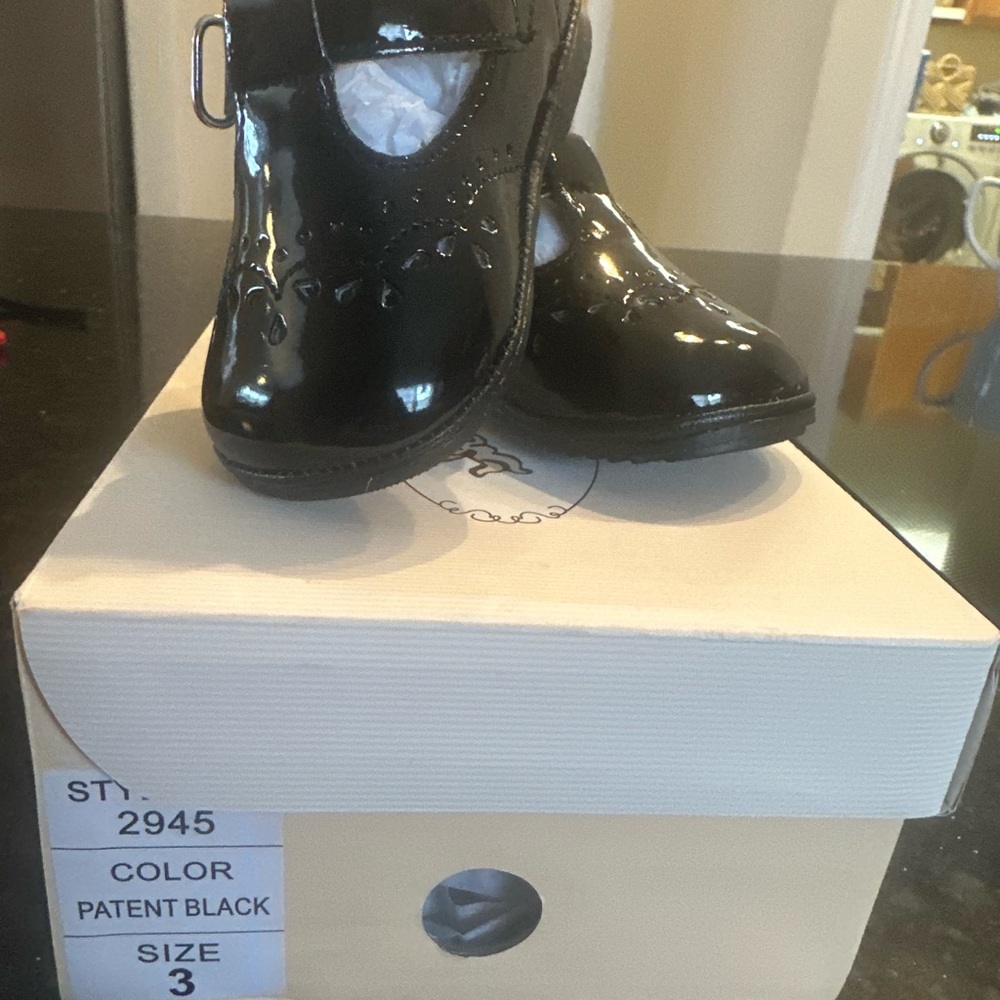 Black Patent Kids Shoes